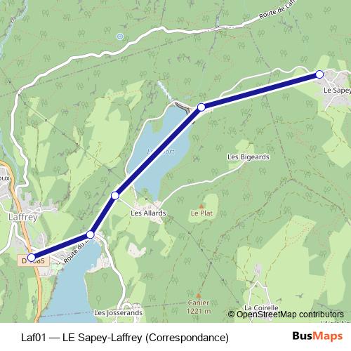 Laf01 bus Line Map