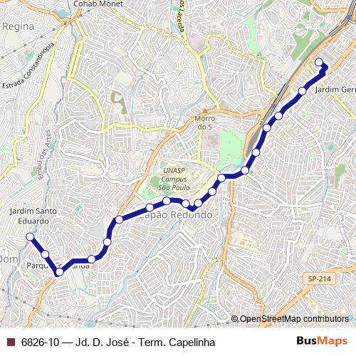 6826-10 bus Line Map