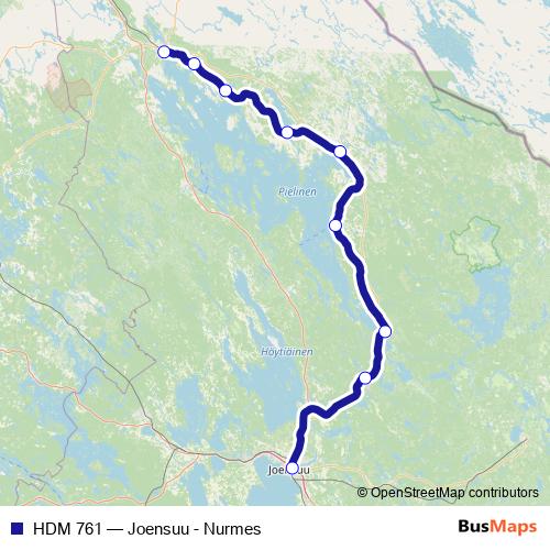 HDM 761 rail Line Map
