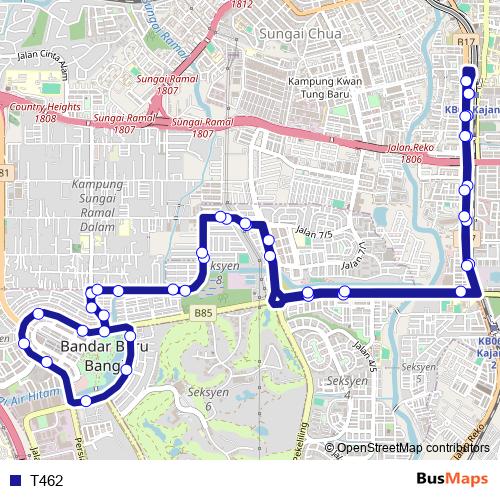 T462 bus Line Map