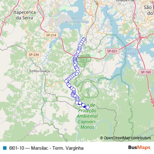 6l01-10 bus Line Map