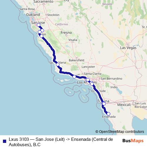 Lxus 3103 bus Line Map
