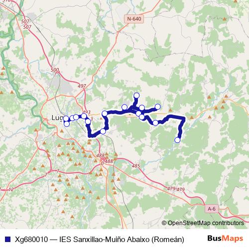 Xg680010 bus Line Map