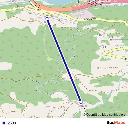 2600 cable-car Line Map