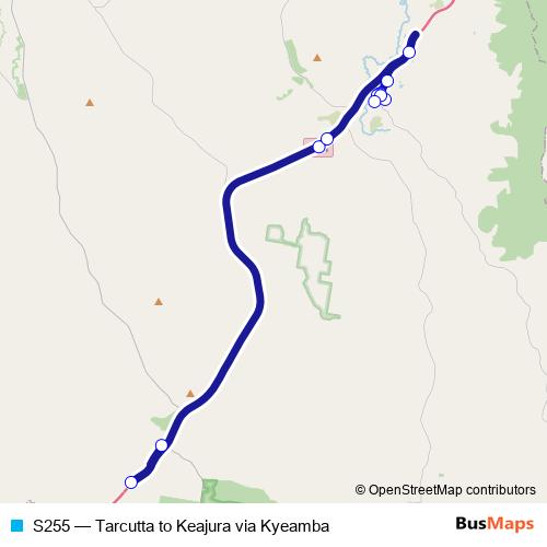 S255 bus Line Map