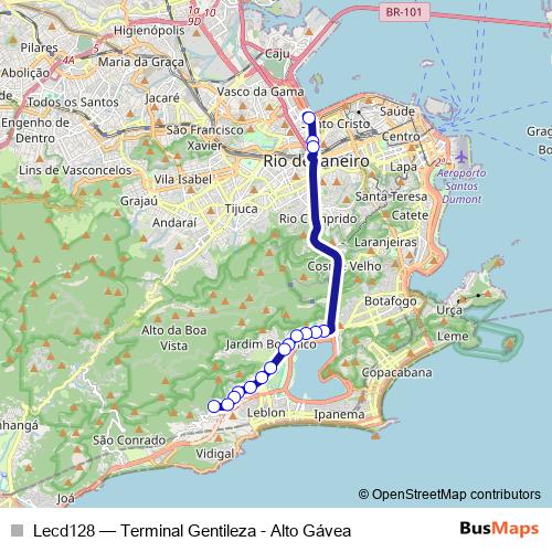 Lecd128 bus Line Map
