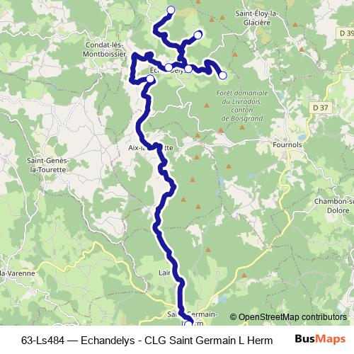63-Ls484 bus Line Map