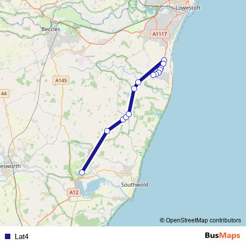 Lat4 bus Line Map