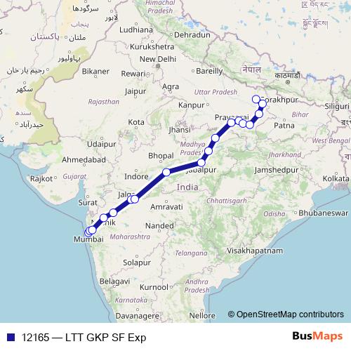 12165 rail Line Map