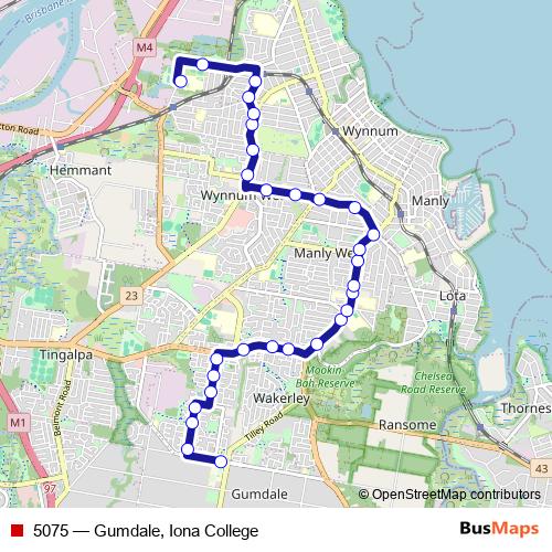 5075 bus Line Map
