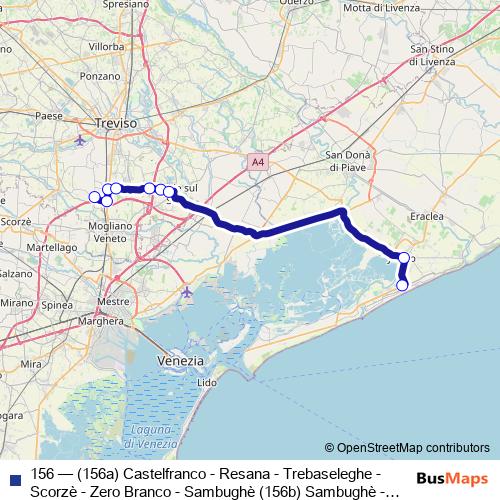 156 bus Line Map