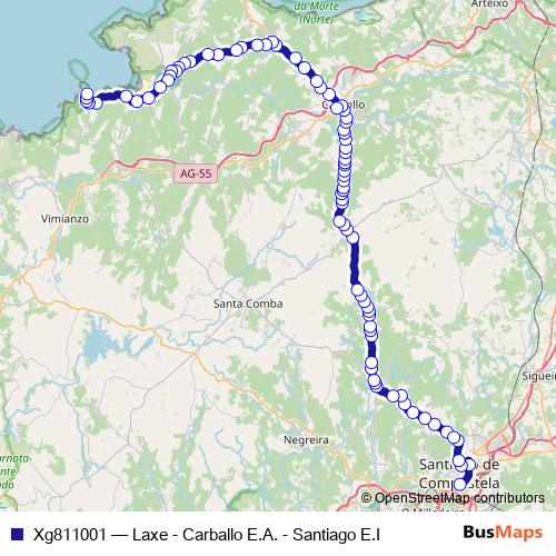 Xg811001 bus Line Map