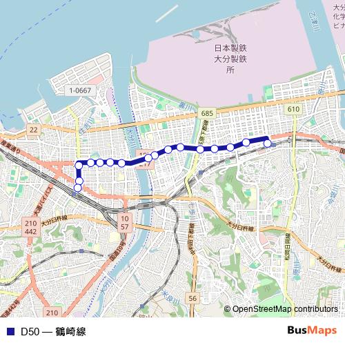 D50 bus Line Map