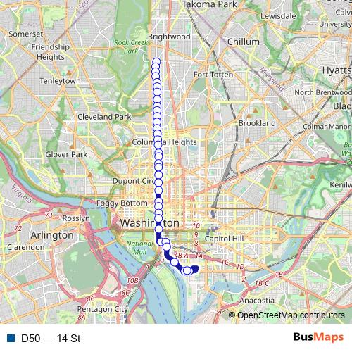 D50 bus Line Map