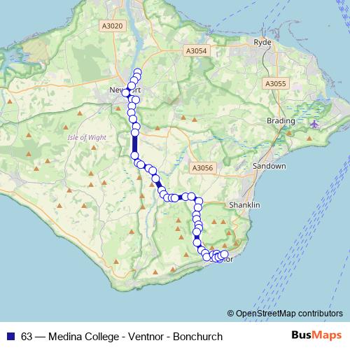 63 bus Line Map