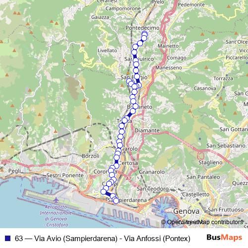 63 bus Line Map