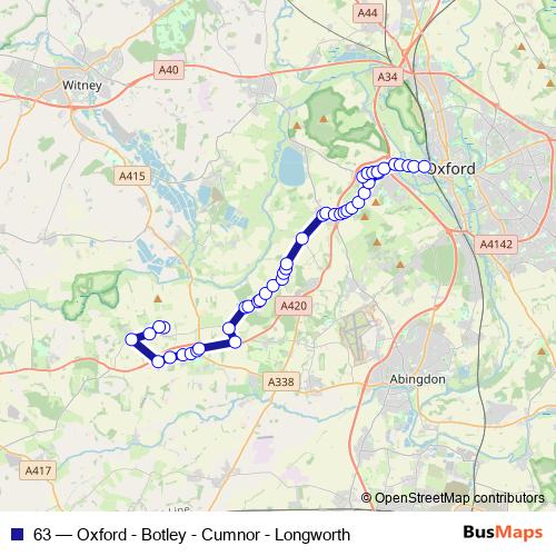63 bus Line Map