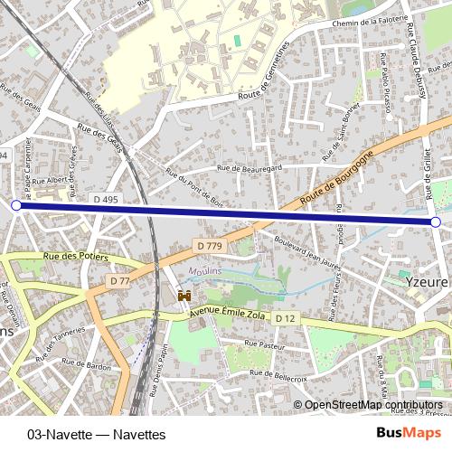 03-Navette bus Line Map