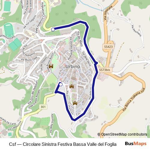 Csf bus Line Map
