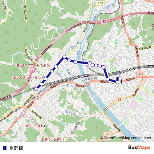 坂部線 bus Line Map