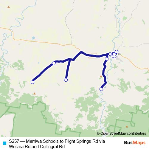 S257 bus Line Map