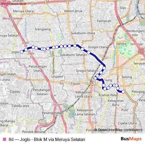 8d bus Line Map