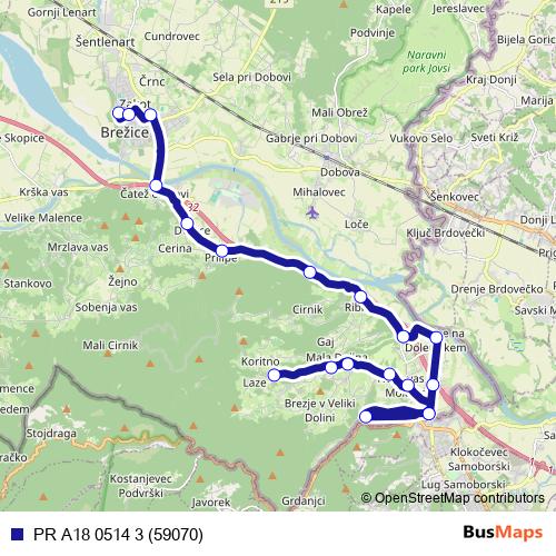 PR A18 0514 3 (59070) bus Line Map