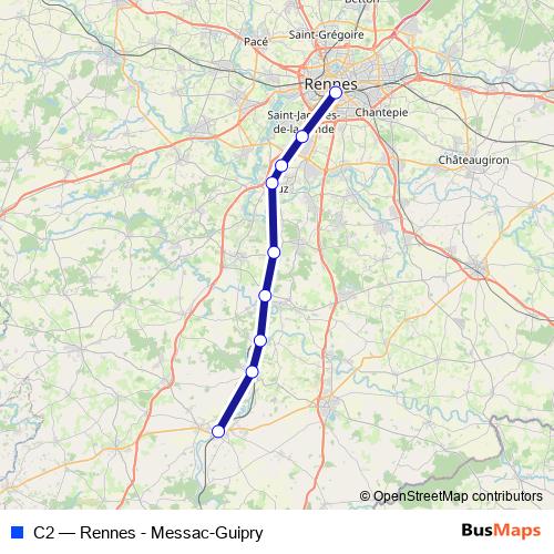 C2 rail Line Map