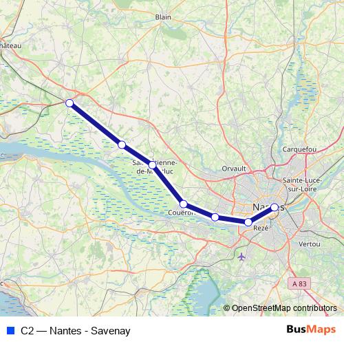 C2 rail Line Map