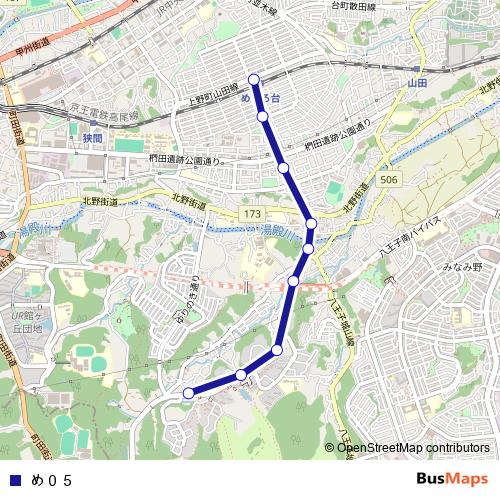 め０５ bus Line Map