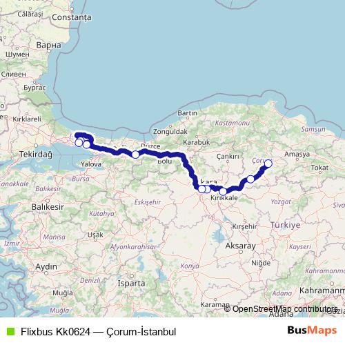 Flixbus Kk0624 bus Line Map