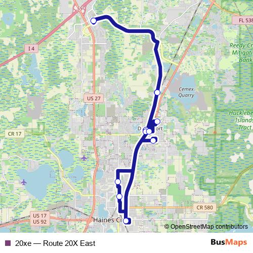 20xe bus Line Map