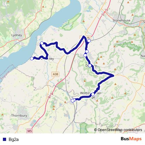 Bg2a bus Line Map