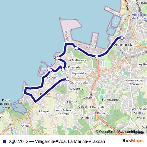 Xg627012 bus Line Map