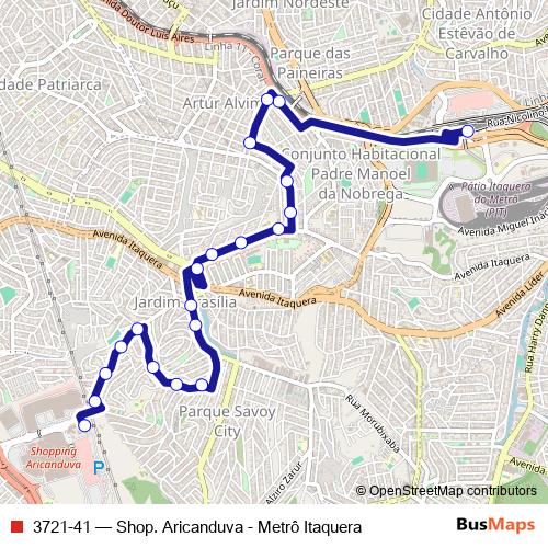 3721-41 bus Line Map