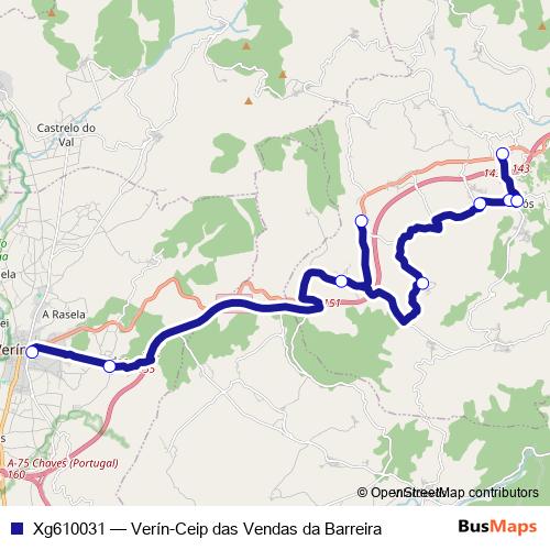 Xg610031 bus Line Map