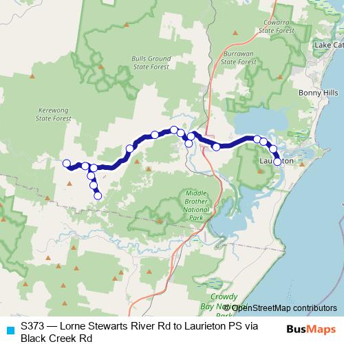 S373 bus Line Map