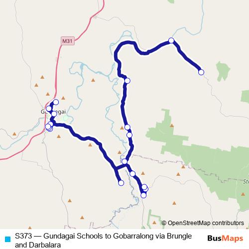 S373 bus Line Map