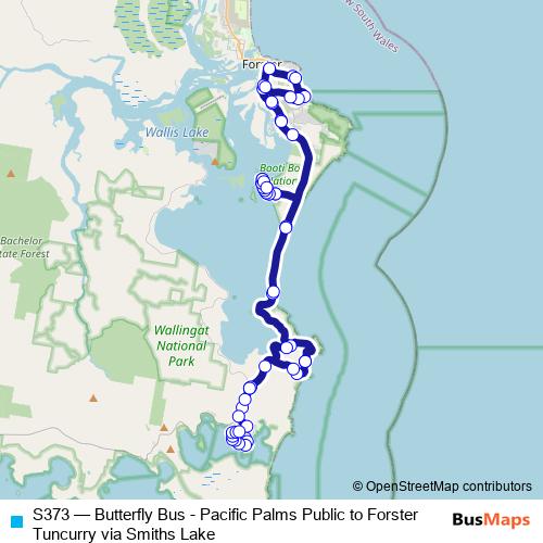 S373 bus Line Map