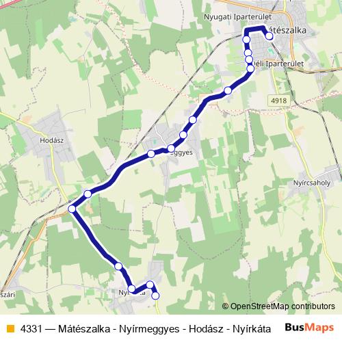 4331 bus Line Map