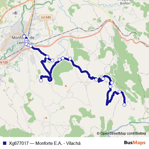 Xg677017 bus Line Map