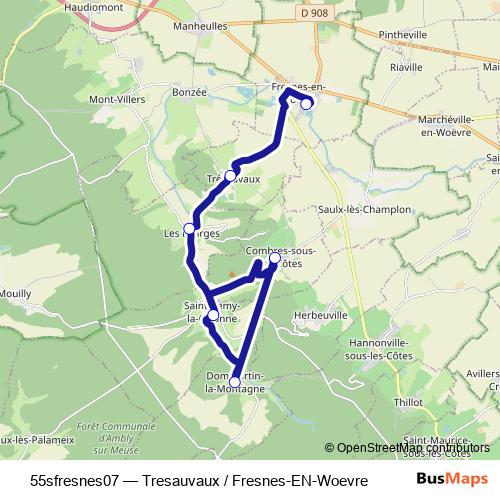 55sfresnes07 bus Line Map