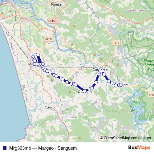 Mrg363mb bus Line Map