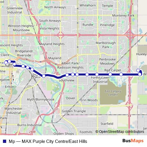 Mp bus Line Map