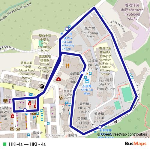 HKI-4s bus Line Map