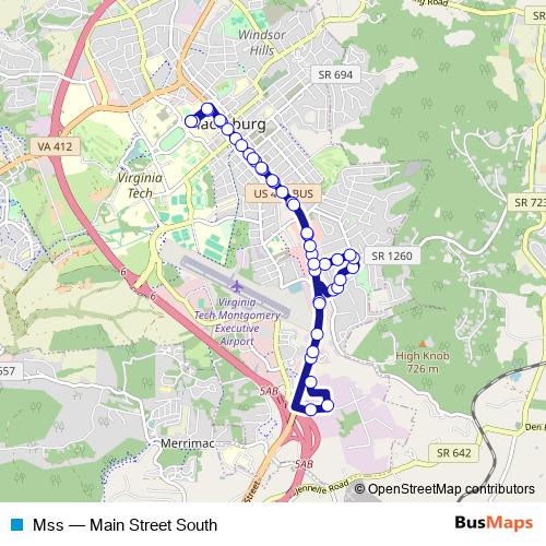 Mss bus Line Map