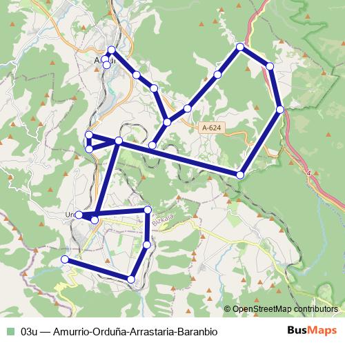 03u bus Line Map