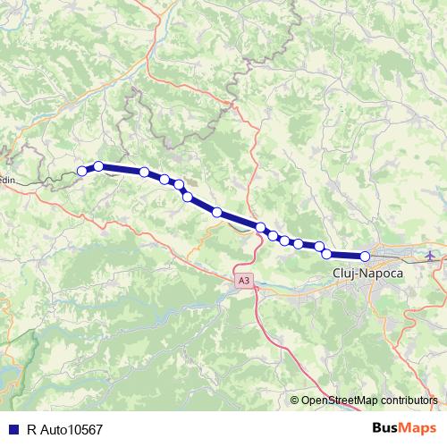 R Auto10567 bus Line Map