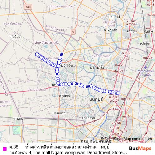 ต.38 bus Line Map