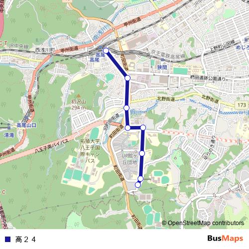 高２４ bus Line Map
